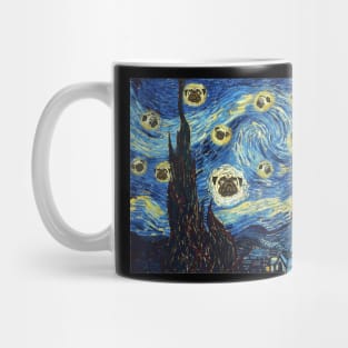 pug starry night Mug